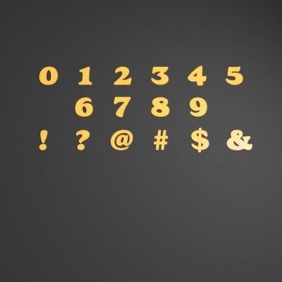 Numbers & Special Characters