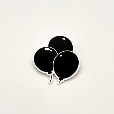 Black Balloon Lapel Pin