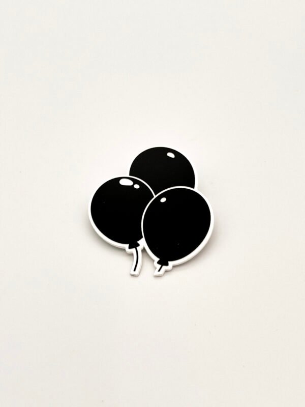 Black Balloon Lapel Pin